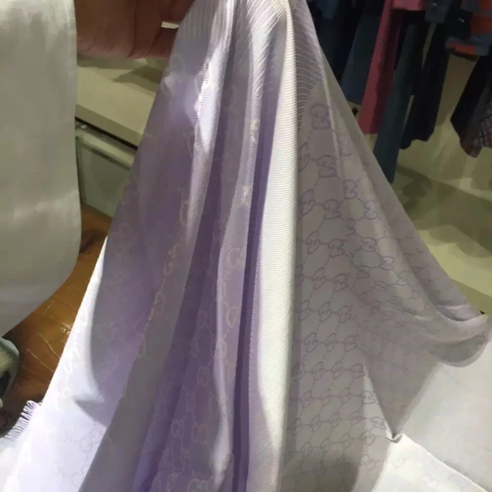 Gucci wool silk GG scarf